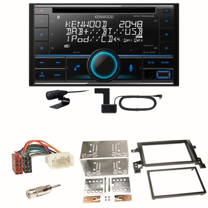 Kenwood DPX-7300DAB Bluetooth Digitalradio Einbauset für Suzuki Grand Vitara JT Kenwood DPX-7300DAB Bluetooth Digitalradio Einbauset für Suzuki Grand Vitara JT