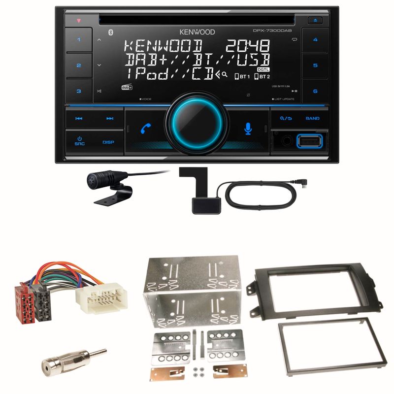 Kenwood DPX-7300DAB Bluetooth Digitalradio Einbauset für Suzuki SX 4 Fiat Sedici Kenwood DPX-7300DAB Bluetooth Digitalradio Einbauset für Suzuki SX 4 Fiat Sedici