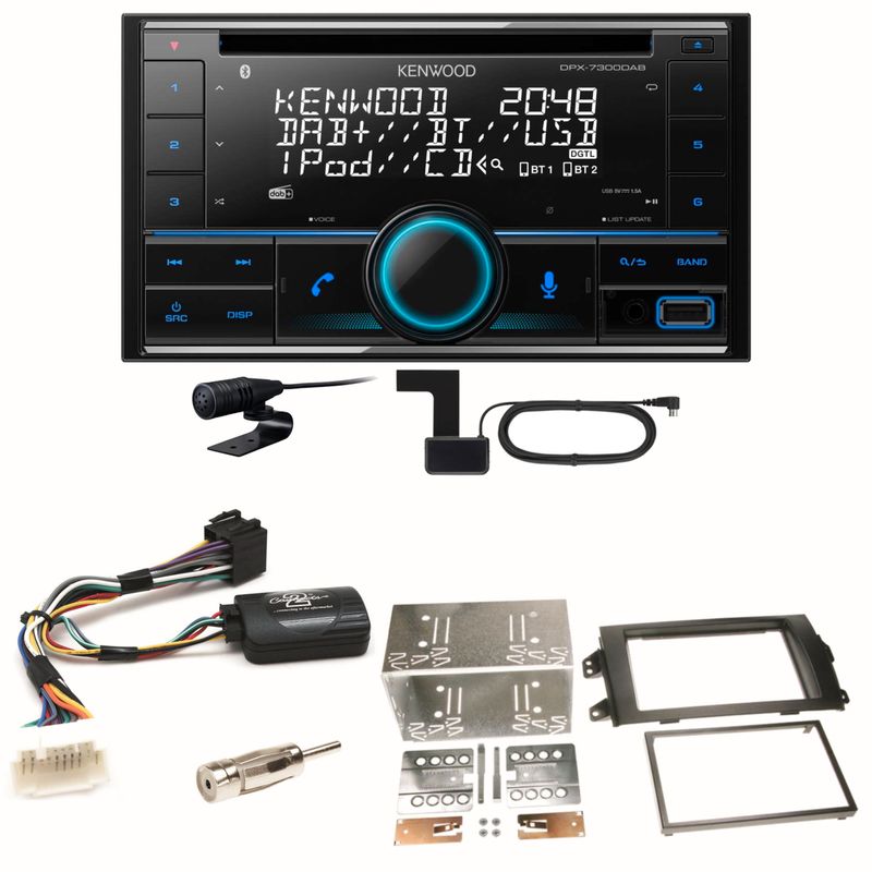 Kenwood DPX-7300DAB Bluetooth Digitalradio Einbauset für Suzuki SX4 Fiat Sedici Kenwood DPX-7300DAB Bluetooth Digitalradio Einbauset für Suzuki SX4 Fiat Sedici
