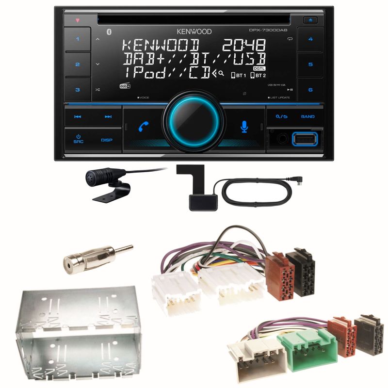 Kenwood DPX-7300DAB Bluetooth Digitalradio Einbauset für Volvo S40 V40 850 Kenwood DPX-7300DAB Bluetooth Digitalradio Einbauset für Volvo S40 V40 850