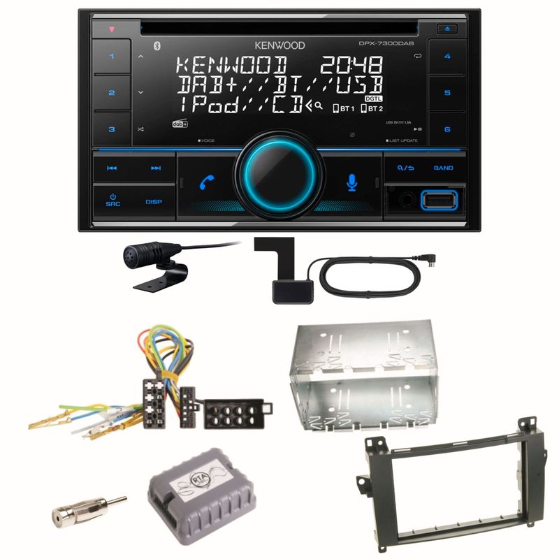 Kenwood DPX-7300DAB Bluetooth DAB Einbauset für Mercedes Vito Viano W639 Kenwood DPX-7300DAB Bluetooth DAB Einbauset für Mercedes Vito Viano W639