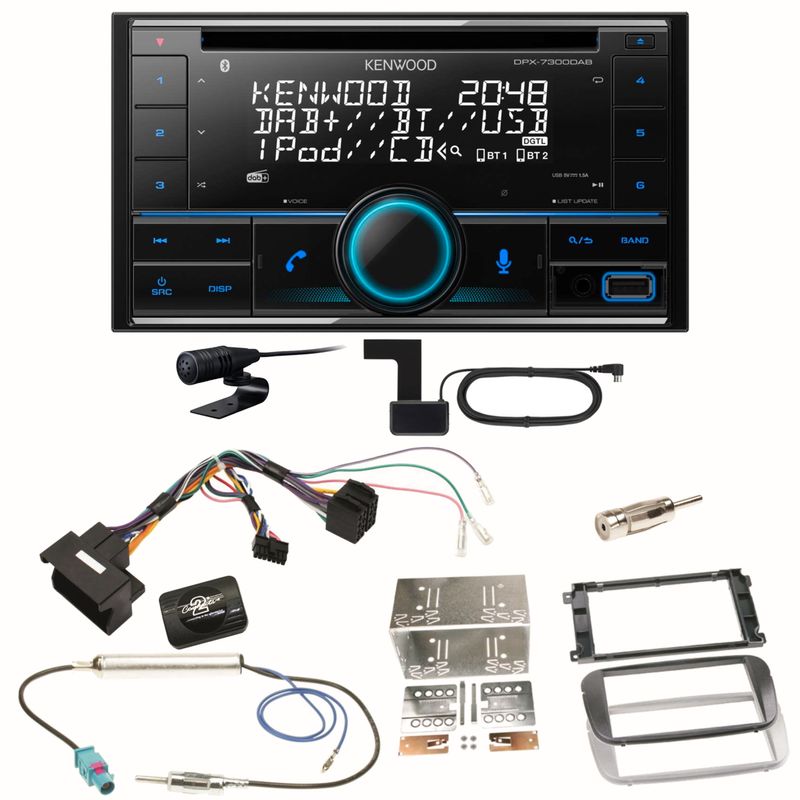 Kenwood DPX-7300DAB Bluetooth DAB Einbauset für Ford Focus Mondeo S-Max Galaxy Kenwood DPX-7300DAB Bluetooth DAB Einbauset für Ford Focus Mondeo S-Max Galaxy