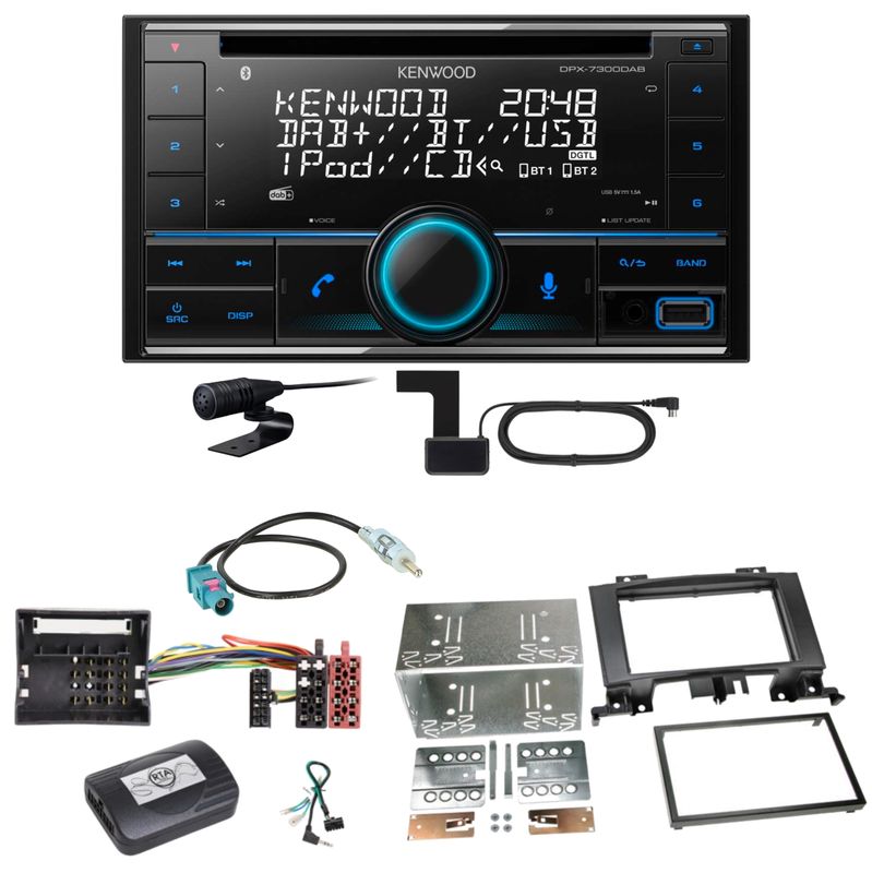 Kenwood DPX-7300DAB Bluetooth DAB Einbauset für Mercedes Sprinter W906 Crafter Kenwood DPX-7300DAB Bluetooth DAB Einbauset für Mercedes Sprinter W906 Crafter