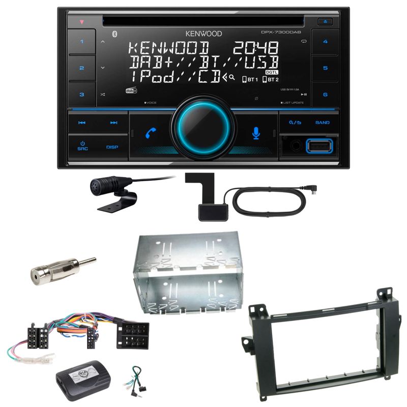 Kenwood DPX-7300DAB Bluetooth DAB CD USB Einbauset für Mercedes Vito Viano W639 Kenwood DPX-7300DAB Bluetooth DAB CD USB Einbauset für Mercedes Vito Viano W639