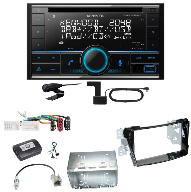 Kenwood DPX-7300DAB Bluetooth Digitalradio USB CD Einbauset für Hyundai i40 VF Kenwood DPX-7300DAB Bluetooth Digitalradio USB CD Einbauset für Hyundai i40 VF