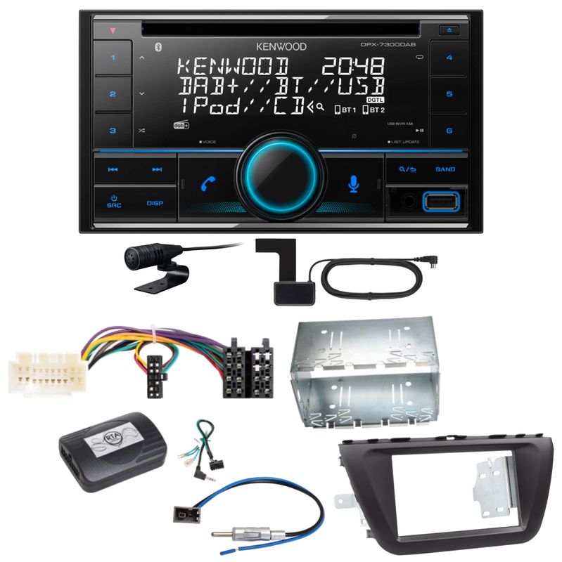 Kenwood DPX-7300DAB Bluetooth DAB CD USB Einbauset für Suzuki SX4 S-Cross Kenwood DPX-7300DAB Bluetooth DAB CD USB Einbauset für Suzuki SX4 S-Cross
