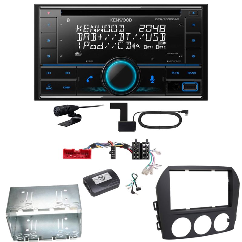 Kenwood DPX-7300DAB Bluetooth Digitalradio USB CD Einbauset für Mazda MX-5 NC Kenwood DPX-7300DAB Bluetooth Digitalradio USB CD Einbauset für Mazda MX-5 NC