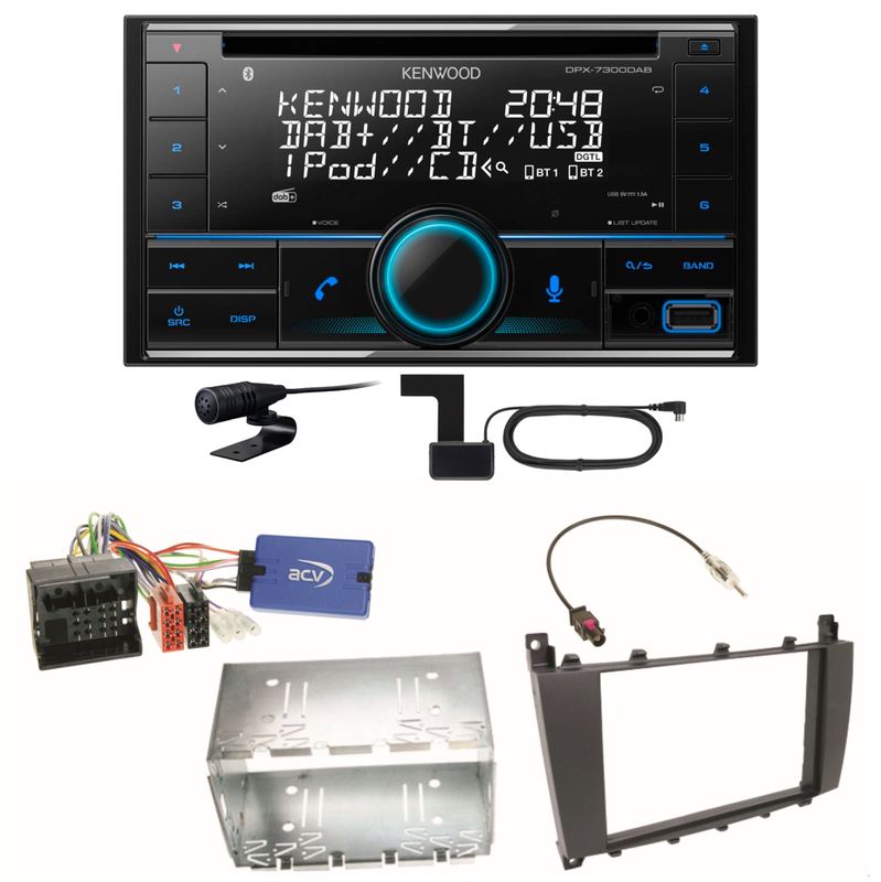 Kenwood DPX-7300DAB Bluetooth DAB CD USB Einbauset für Mercedes G Klasse W463 Kenwood DPX-7300DAB Bluetooth DAB CD USB Einbauset für Mercedes G Klasse W463
