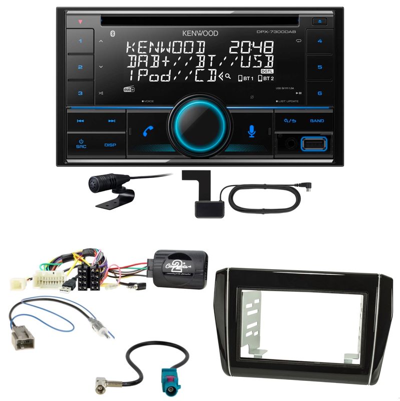 Kenwood DPX-7300DAB Bluetooth Digitalradio Einbauset für Suzuki Swift AZ ab 2017 Kenwood DPX-7300DAB Bluetooth Digitalradio Einbauset für Suzuki Swift AZ ab 2017