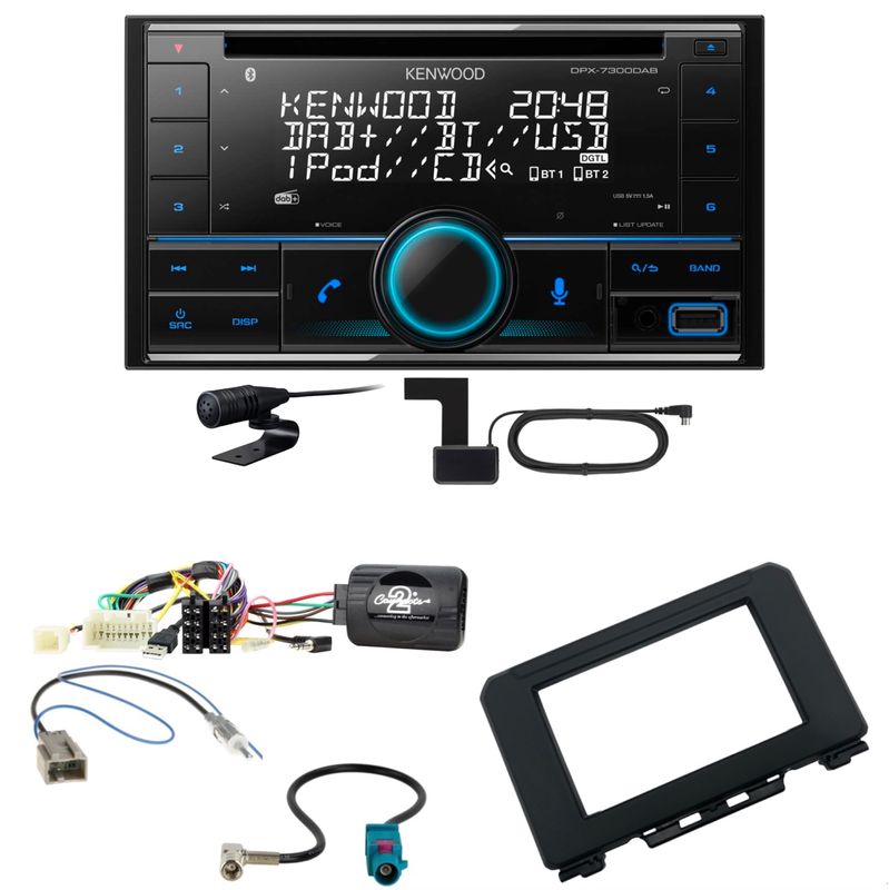 Kenwood DPX-7300DAB Bluetooth Digitalradio Einbauset für Suzuki Jimny GJ ab 2018 Kenwood DPX-7300DAB Bluetooth Digitalradio Einbauset für Suzuki Jimny GJ ab 2018