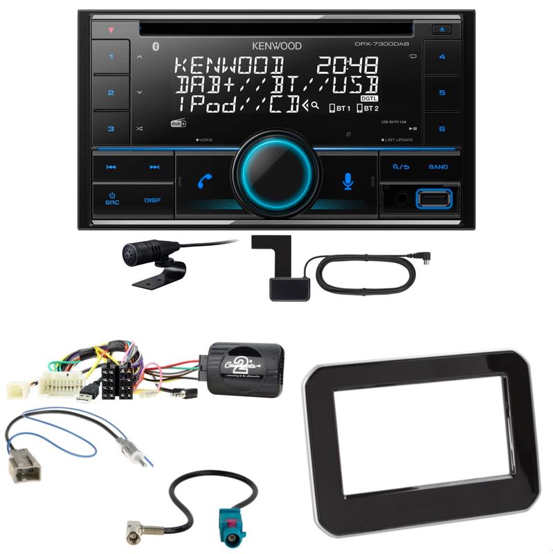 Kenwood DPX-7300DAB Bluetooth Digitalradio Einbauset für Suzuki Ignis MF ab 2017 Kenwood DPX-7300DAB Bluetooth Digitalradio Einbauset für Suzuki Ignis MF ab 2017