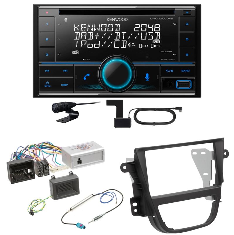 Kenwood DPX-7300DAB Bluetooth Digitalradio USB CD Einbauset für Opel Mokka A Kenwood DPX-7300DAB Bluetooth Digitalradio USB CD Einbauset für Opel Mokka A