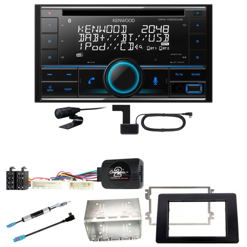 Kenwood DPX-7300DAB Bluetooth DAB CD USB Einbauset für Opel Movano ab 2019 Kenwood DPX-7300DAB Bluetooth DAB CD USB Einbauset für Opel Movano ab 2019