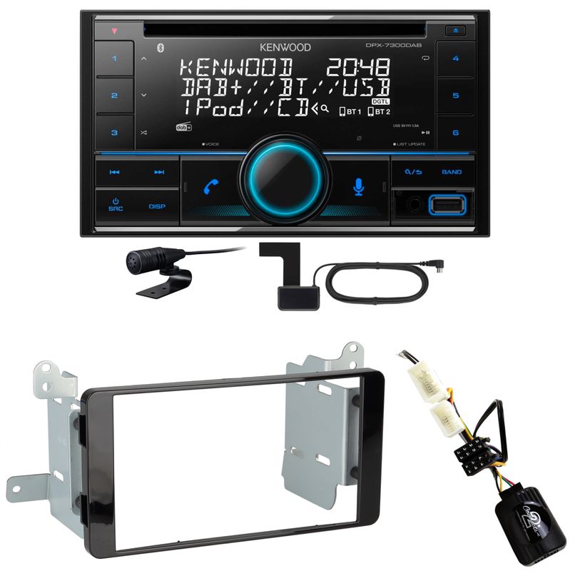 Kenwood DPX-7300DAB Bluetooth Digitalradio Einbauset für Mitsubishi L200 ab 2016 Kenwood DPX-7300DAB Bluetooth Digitalradio Einbauset für Mitsubishi L200 ab 2016
