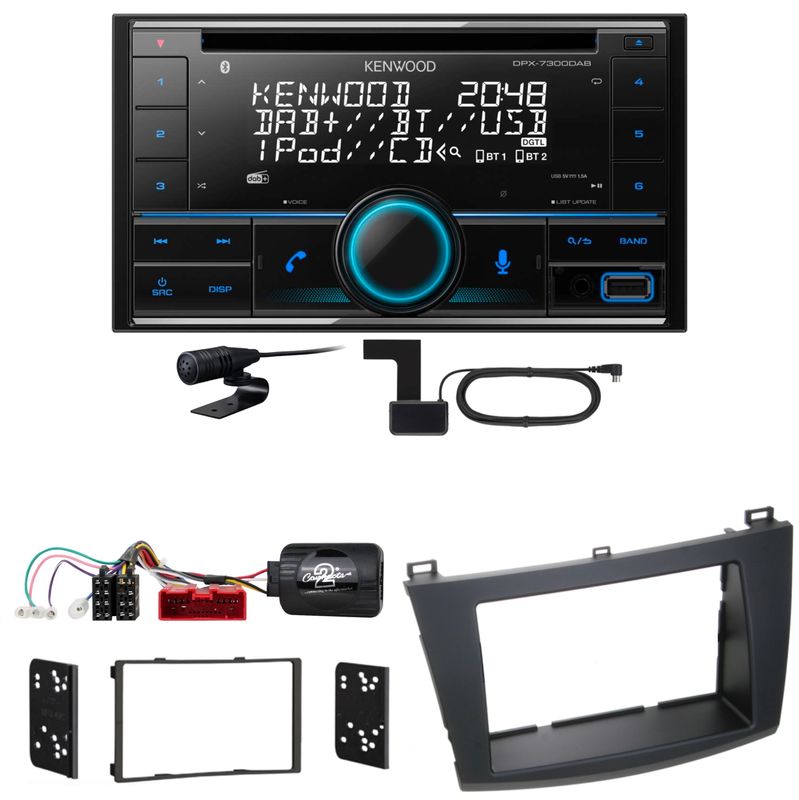 Kenwood DPX-7300DAB Bluetooth Digitalradio USB CD Einbauset für Mazda 3 BL Kenwood DPX-7300DAB Bluetooth Digitalradio USB CD Einbauset für Mazda 3 BL
