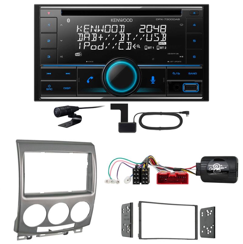 Kenwood DPX-7300DAB Bluetooth Digitalradio USB CD Einbauset für Mazda 5 CR Kenwood DPX-7300DAB Bluetooth Digitalradio USB CD Einbauset für Mazda 5 CR