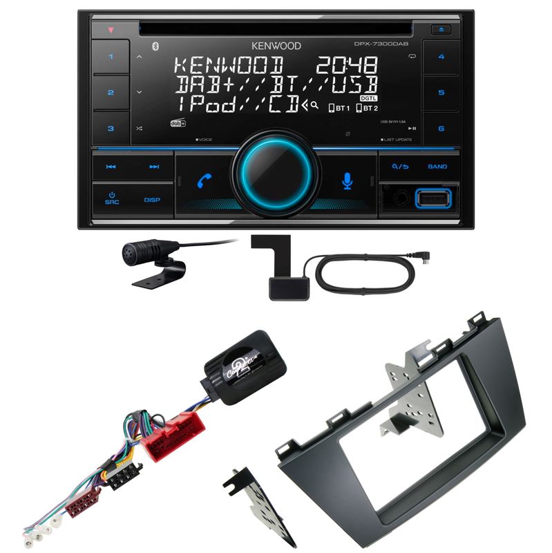 Kenwood DPX-7300DAB Bluetooth Digitalradio USB CD Einbauset für Mazda 5 CW Kenwood DPX-7300DAB Bluetooth Digitalradio USB CD Einbauset für Mazda 5 CW