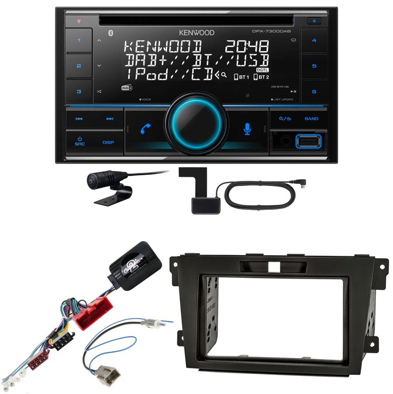 Kenwood DPX-7300DAB Bluetooth Digitalradio USB CD Einbauset für Mazda CX-7 Kenwood DPX-7300DAB Bluetooth Digitalradio USB CD Einbauset für Mazda CX-7