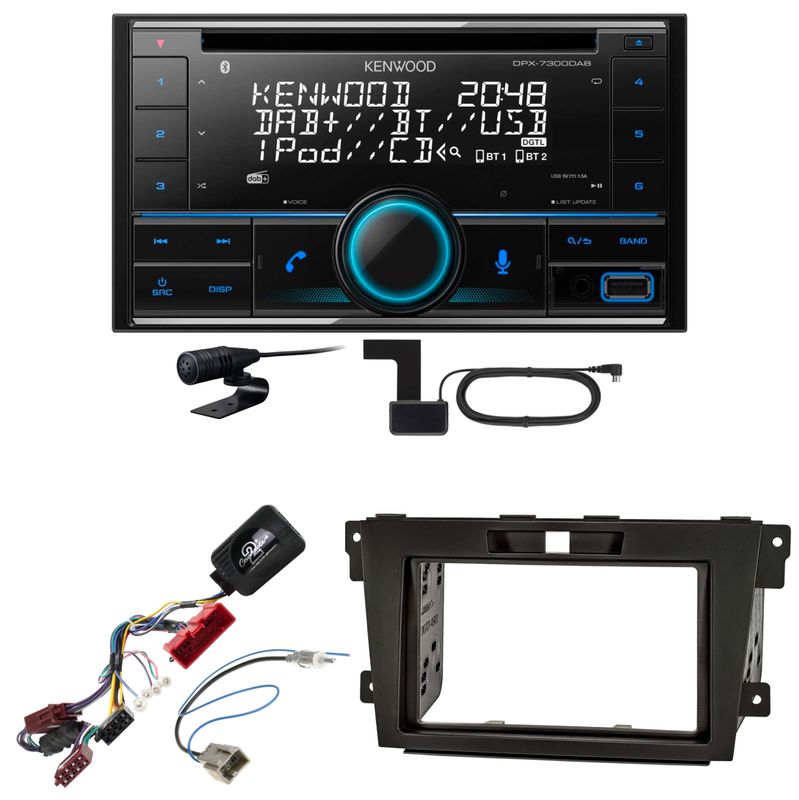 Kenwood DPX-7300DAB Bluetooth Digitalradio USB CD Einbauset für Mazda CX-7 Kenwood DPX-7300DAB Bluetooth Digitalradio USB CD Einbauset für Mazda CX-7