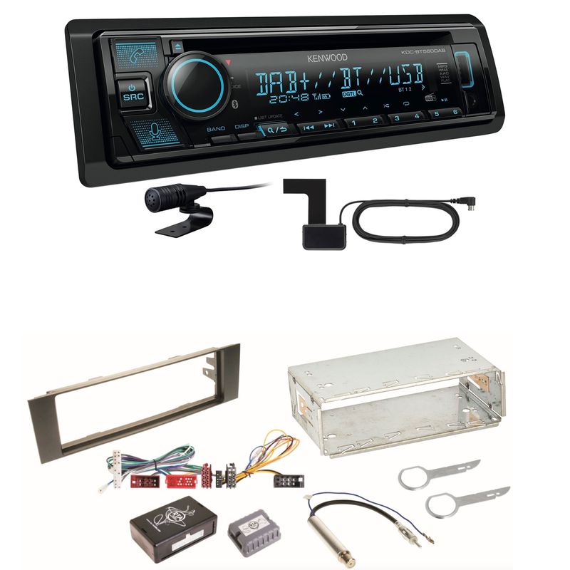 Kenwood KDC-BT560DAB Bluetooth Digitalradio CD USB Einbauset für Audi A3 8P 8PA