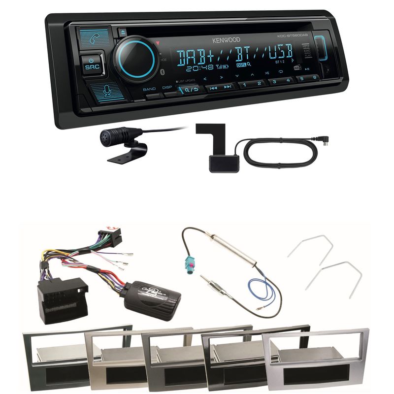 Kenwood KDC-BT560DAB Bluetooth DAB USB Einbauset für Astra H Corsa D Zafira B