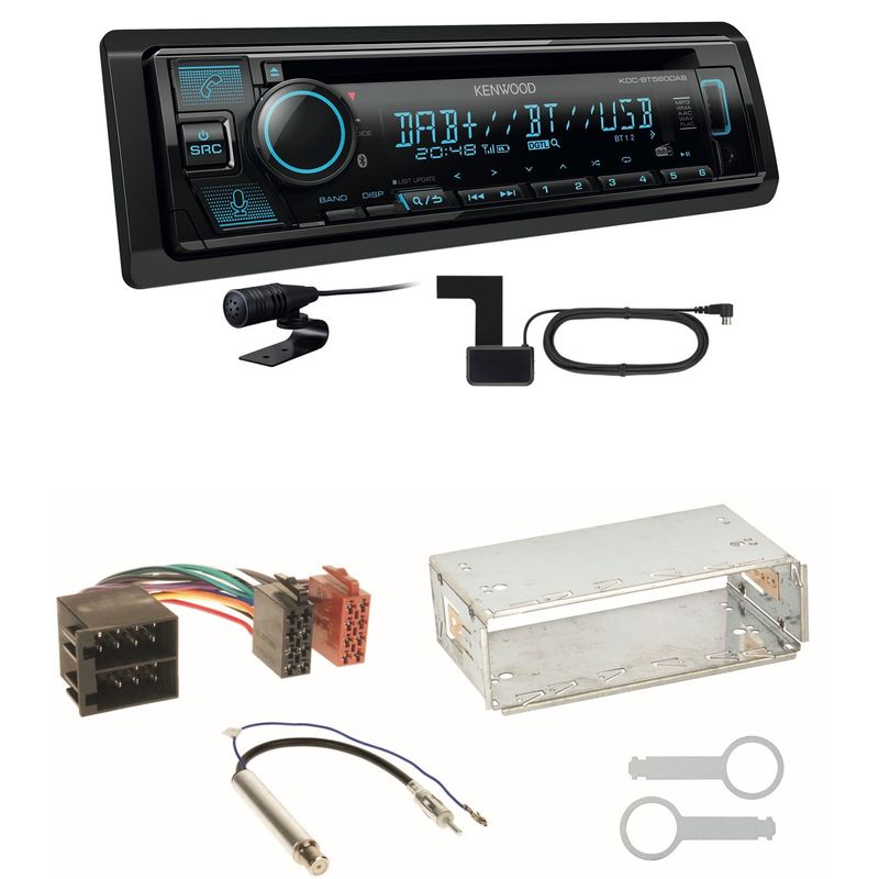 Kenwood KDC-BT560DAB Bluetooth DAB USB Einbauset für Seat Ibiza 6L Arosa Cordoba