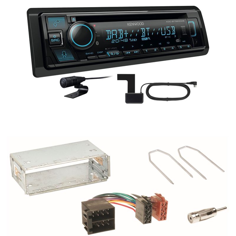 Kenwood KDC-BT560DAB Bluetooth DAB Einbauset für Opel Astra F G Corsa B Zafira A Kenwood KDC-BT560DAB Bluetooth DAB Einbauset für Opel Astra F G Corsa B Zafira A