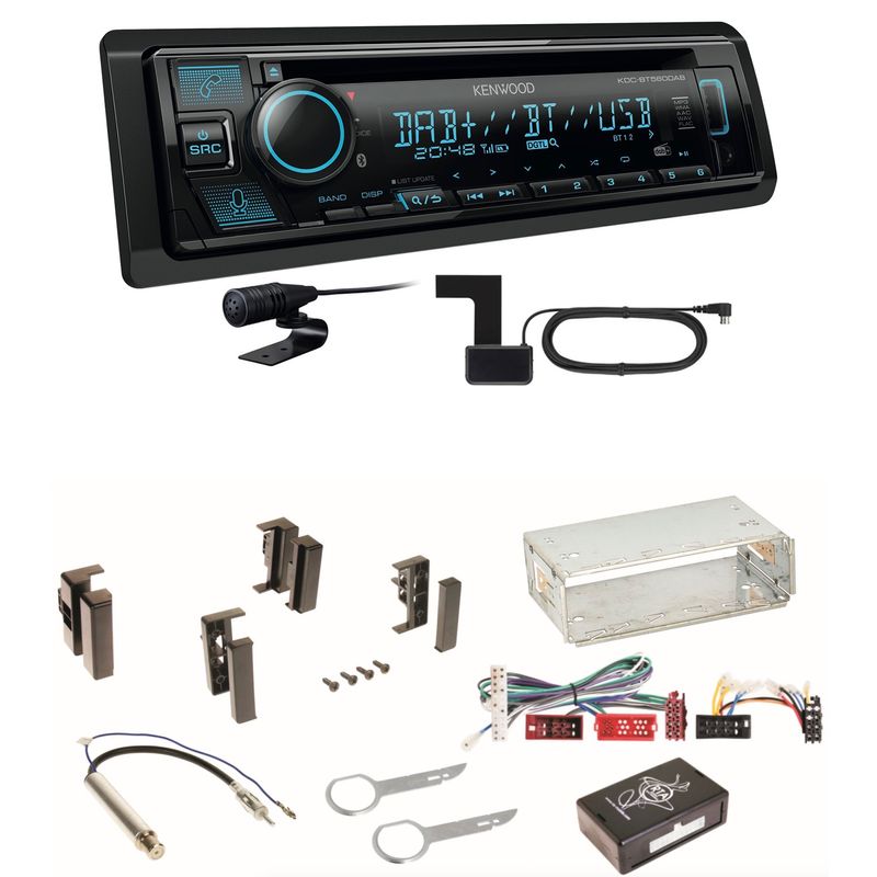 Kenwood KDC-BT560DAB Bluetooth Digitalradio Einbauset für Audi A4 B5 A6 4B C4 A8 Kenwood KDC-BT560DAB Bluetooth Digitalradio Einbauset für Audi A4 B5 A6 4B C4 A8