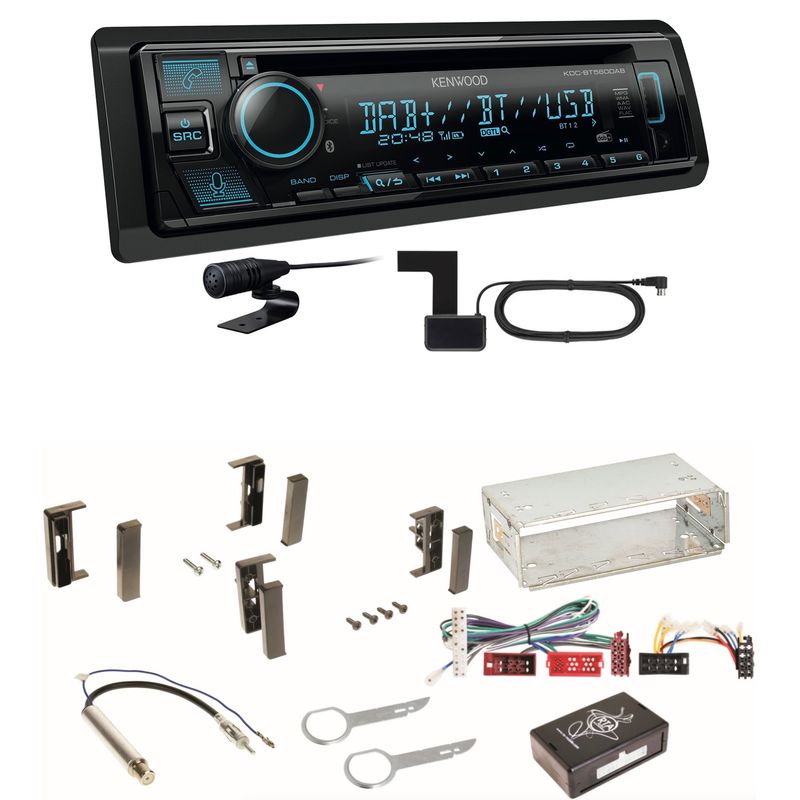 Kenwood KDC-BT560DAB Bluetooth Digitalradio USB CD Einbauset für Audi A3 8L Kenwood KDC-BT560DAB Bluetooth Digitalradio USB CD Einbauset für Audi A3 8L
