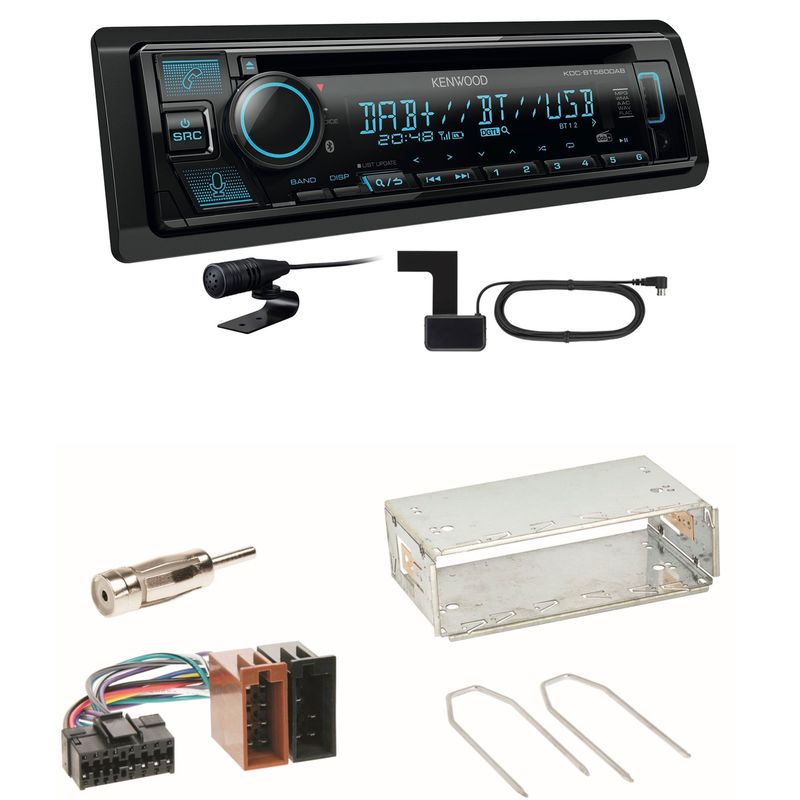 Kenwood KDC-BT560DAB Bluetooth DAB USB Einbauset für Renault Clio 1 2 Twingo Kenwood KDC-BT560DAB Bluetooth DAB USB Einbauset für Renault Clio 1 2 Twingo