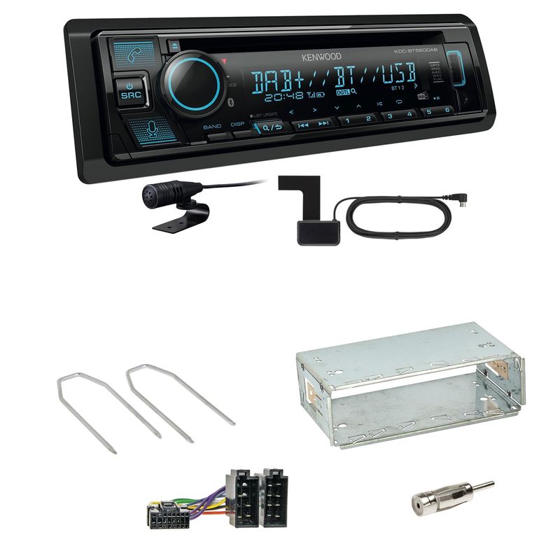 Kenwood KDC-BT560DAB Bluetooth Digitalradio CD Einbauset für Peugeot 206 206 CC Kenwood KDC-BT560DAB Bluetooth Digitalradio CD Einbauset für Peugeot 206 206 CC