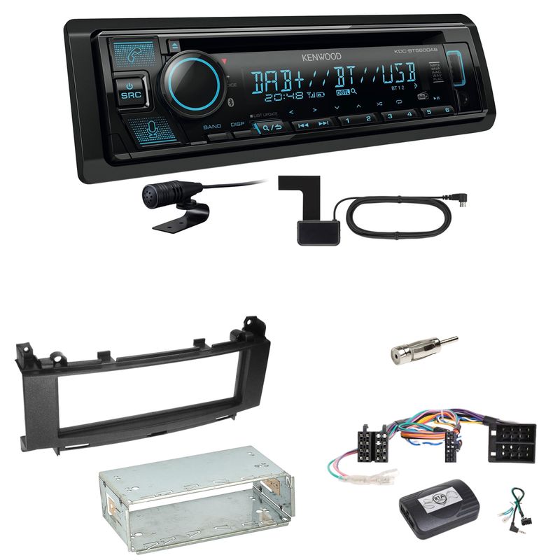 Kenwood KDC-BT560DAB Bluetooth DAB Einbauset für Mercedes A B Klasse W169 W245 Kenwood KDC-BT560DAB Bluetooth DAB Einbauset für Mercedes A B Klasse W169 W245