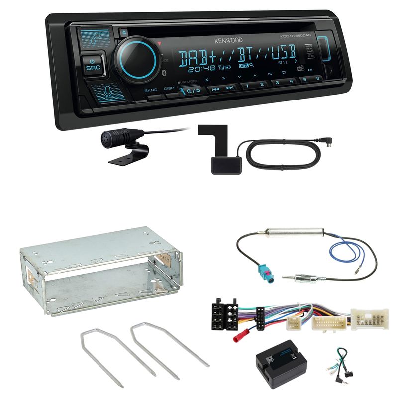 Kenwood KDC-BT560DAB Bluetooth Digitalradio Einbauset für Mercedes Citan W415 Kenwood KDC-BT560DAB Bluetooth Digitalradio Einbauset für Mercedes Citan W415