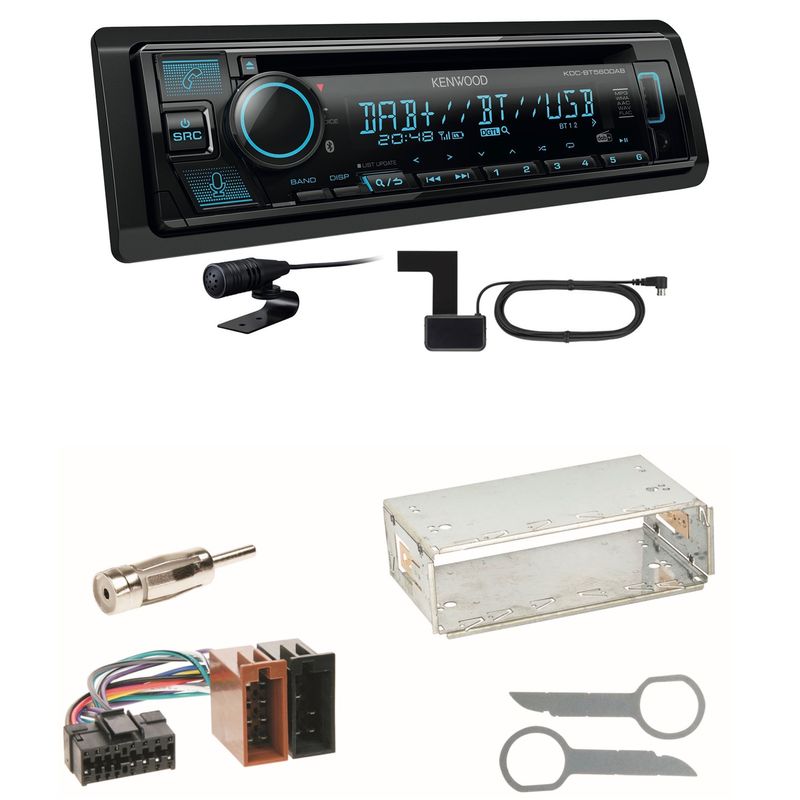 Kenwood KDC-BT560DAB Bluetooth DAB Einbauset für Mercedes SLK R170 W208 W210 Kenwood KDC-BT560DAB Bluetooth DAB Einbauset für Mercedes SLK R170 W208 W210