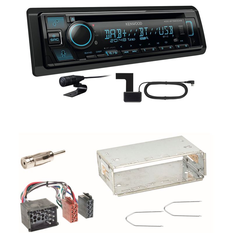 Kenwood KDC-BT560DAB Bluetooth Digitalradio USB CD Einbauset für BMW E30 E34 E32