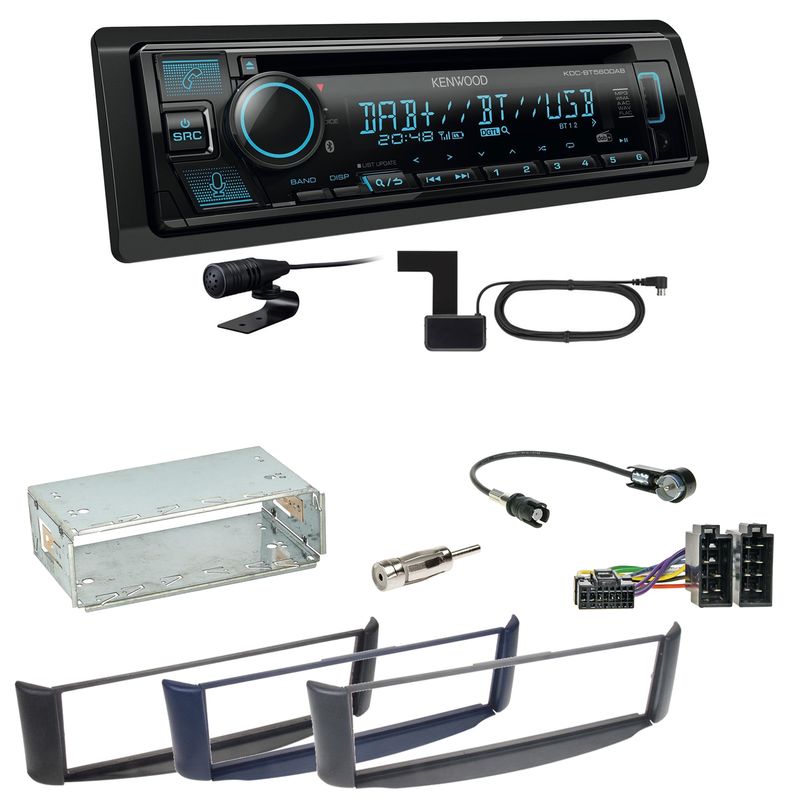 Kenwood KDC-BT560DAB Bluetooth Digitalradio USB CD Einbauset Smart ForTwo 450