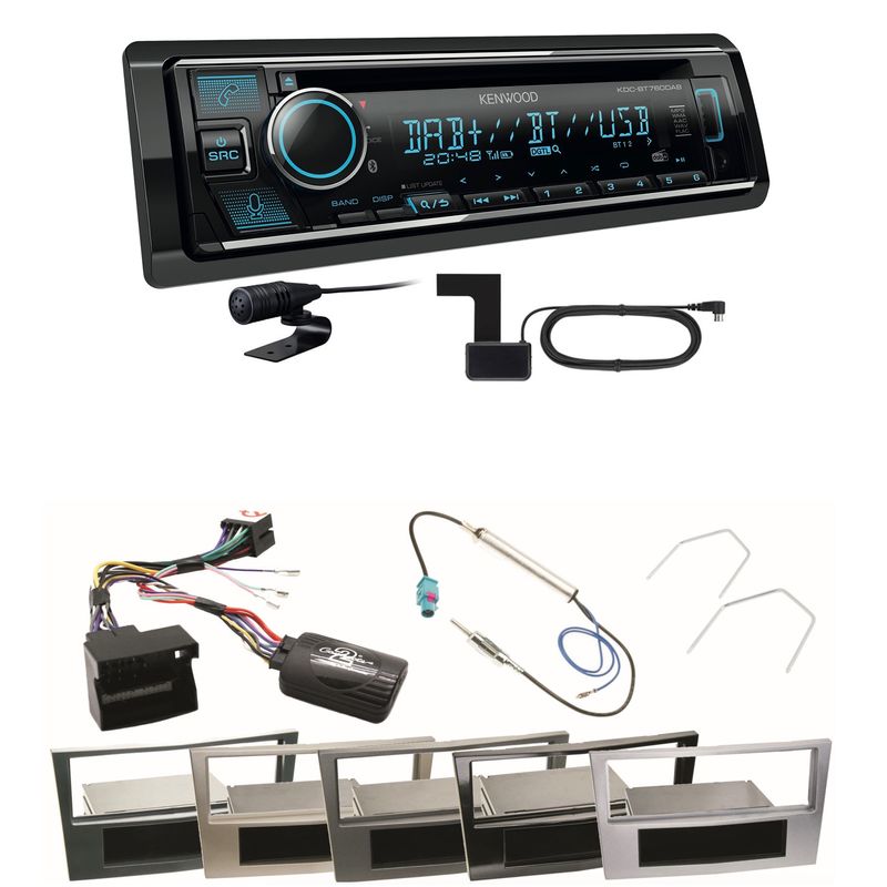 Kenwood KDC-BT760DAB Bluetooth DAB USB Einbauset für Astra H Corsa D Zafira B Kenwood KDC-BT760DAB Bluetooth DAB USB Einbauset für Astra H Corsa D Zafira B