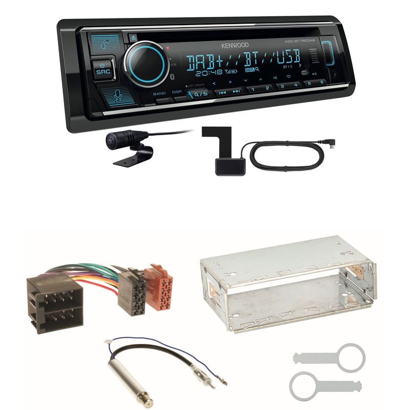 Kenwood KDC-BT760DAB Bluetooth DAB USB Einbauset für Seat Ibiza 6L Arosa Cordoba