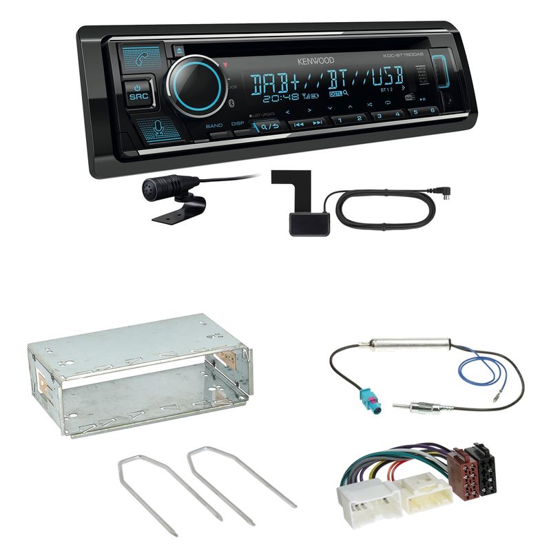 Kenwood KDC-BT760DAB Bluetooth Digitalradio Einbauset für Mercedes Citan W415 Kenwood KDC-BT760DAB Bluetooth Digitalradio Einbauset für Mercedes Citan W415