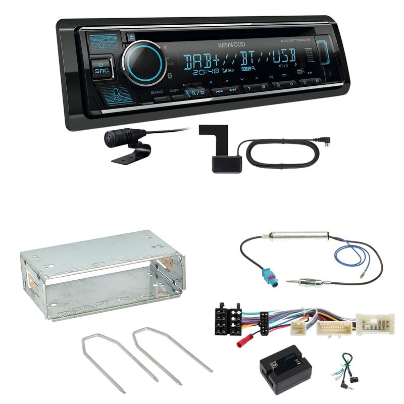Kenwood KDC-BT760DAB Bluetooth Digitalradio Einbauset für Mercedes Citan W415 Kenwood KDC-BT760DAB Bluetooth Digitalradio Einbauset für Mercedes Citan W415