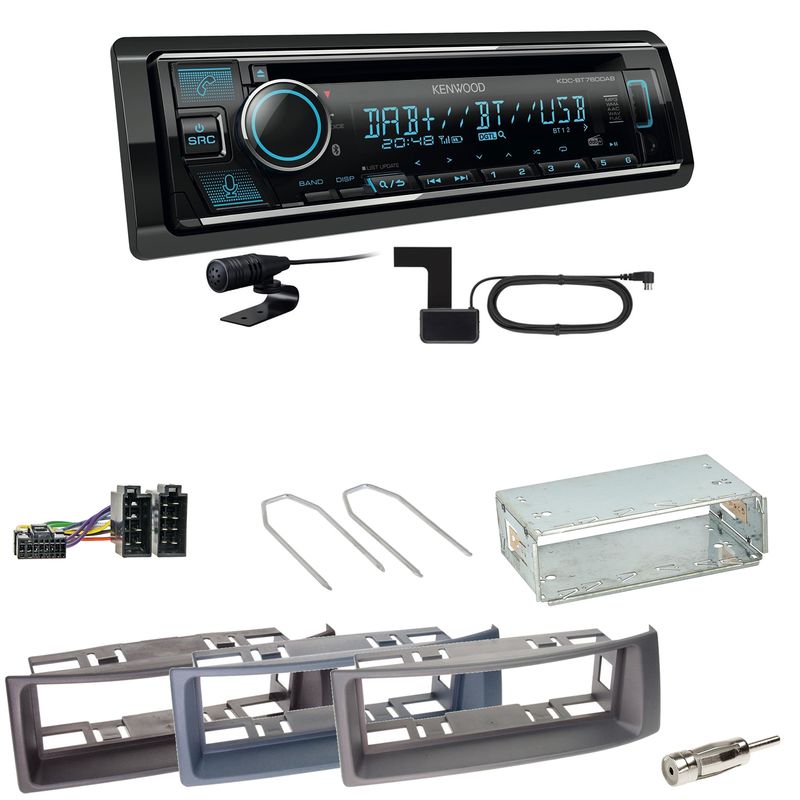 Kenwood KDC-BT760DAB Bluetooth DAB USB Einbauset für Renault Megane Scenic 1 Kenwood KDC-BT760DAB Bluetooth DAB USB Einbauset für Renault Megane Scenic 1