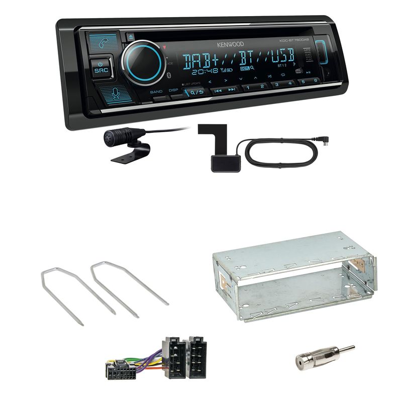Kenwood KDC-BT760DAB Bluetooth DAB Einbauset für Renault Kangoo KC Laguna 1 2 Kenwood KDC-BT760DAB Bluetooth DAB Einbauset für Renault Kangoo KC Laguna 1 2