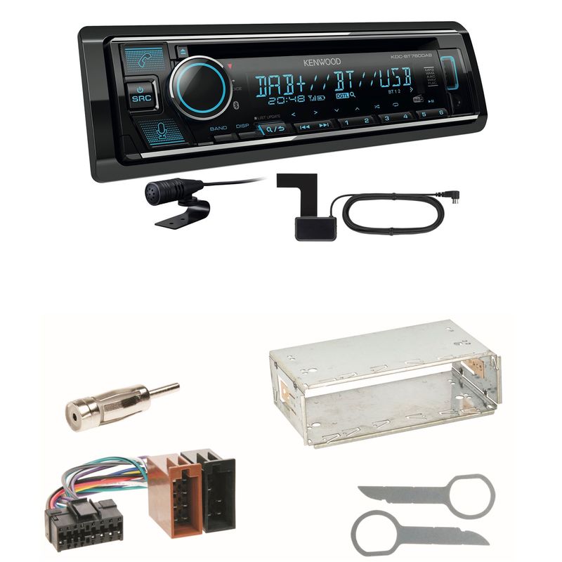 Kenwood KDC-BT760DAB Bluetooth DAB Einbauset für Mercedes SLK R170 W208 W210 Kenwood KDC-BT760DAB Bluetooth DAB Einbauset für Mercedes SLK R170 W208 W210