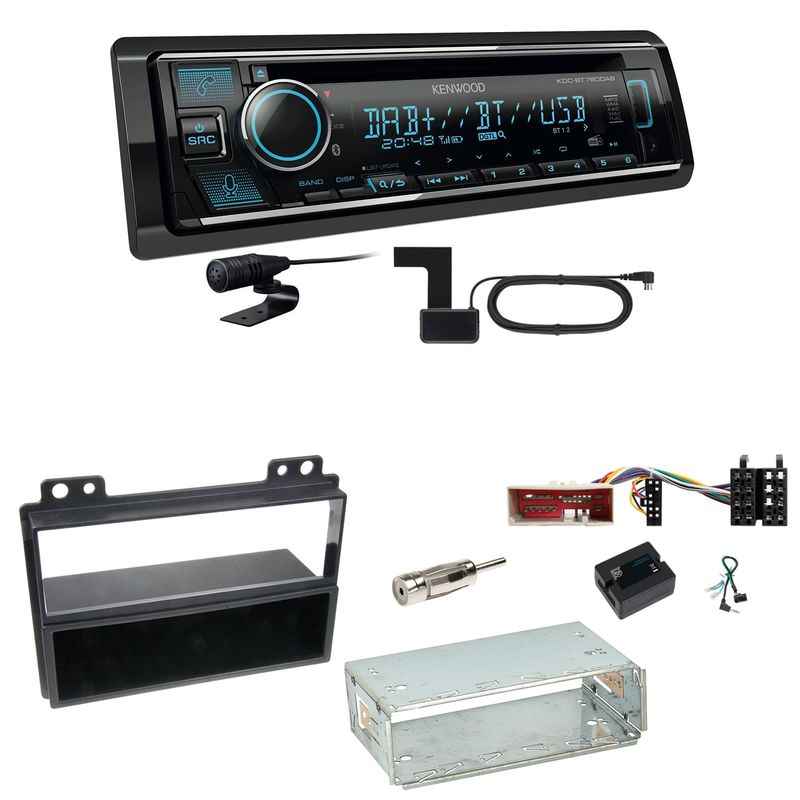 Kenwood KDC-BT760DAB Bluetooth Digitalradio Einbauset für Ford Fusion Fiesta Kenwood KDC-BT760DAB Bluetooth Digitalradio Einbauset für Ford Fusion Fiesta