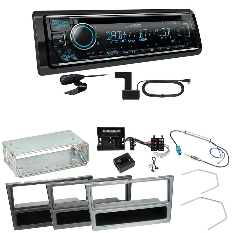 Kenwood KDC-BT760DAB Bluetooth Einbauset für Opel Signum Corsa C Tigra Twintop Kenwood KDC-BT760DAB Bluetooth Einbauset für Opel Signum Corsa C Tigra Twintop