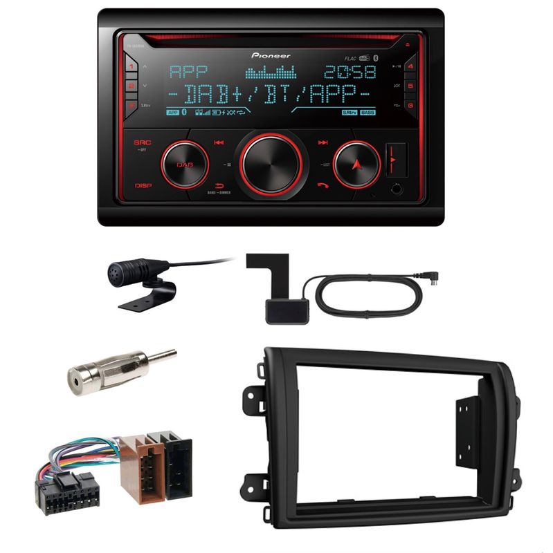 Pioneer FH-S820DAB USB Digitalradio DAB+ CD Einbauset für Fiat Ducato ab 2022 Pioneer FH-S820DAB USB Digitalradio DAB+ CD Einbauset für Fiat Ducato ab 2022