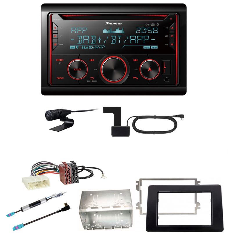 Pioneer FH-S820DAB USB Bluetooth DAB+ CD MP3 Einbauset für Opel Movano ab 2019 Pioneer FH-S820DAB USB Bluetooth DAB+ CD MP3 Einbauset für Opel Movano ab 2019
