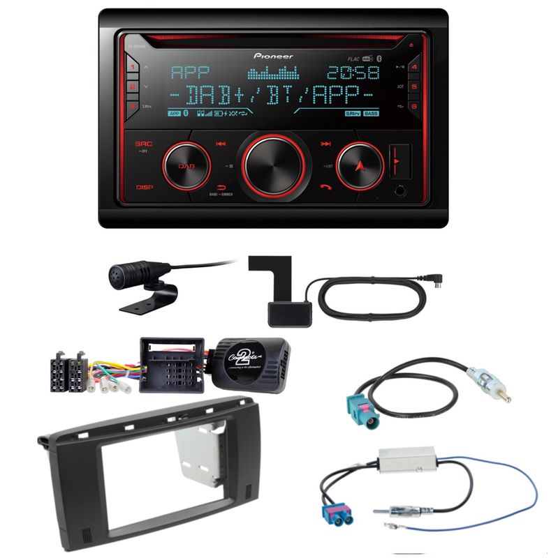Pioneer FH-S820DAB USB DAB+ MP3 Digitalradio CD Einbauset für Mercedes R W251 Pioneer FH-S820DAB USB DAB+ MP3 Digitalradio CD Einbauset für Mercedes R W251
