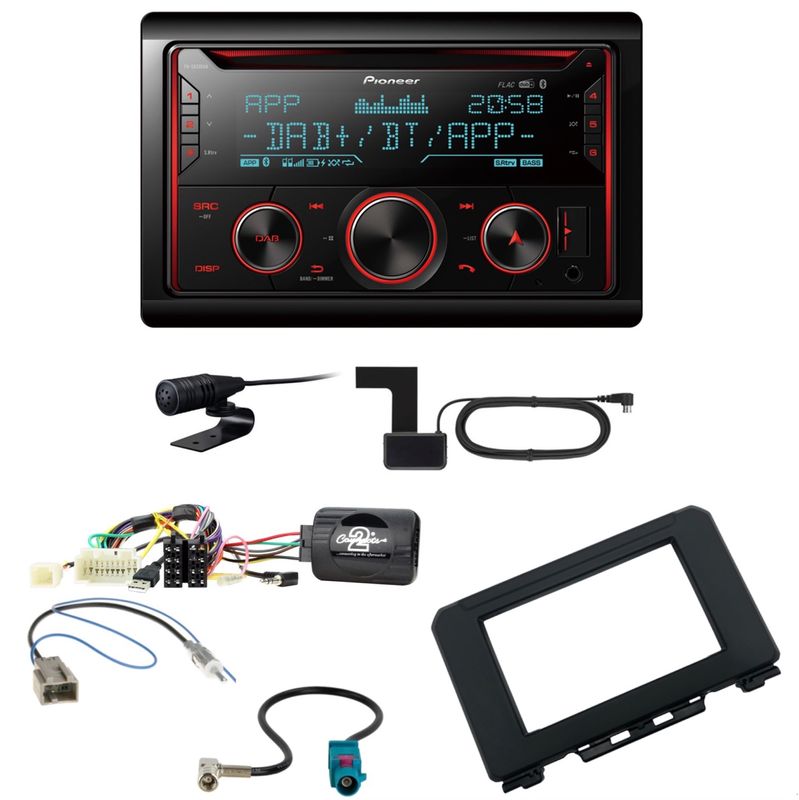 Pioneer FH-S820DAB USB DAB+ Digitalradio Einbauset für Suzuki Jimny GJ ab 2018 Pioneer FH-S820DAB USB DAB+ Digitalradio Einbauset für Suzuki Jimny GJ ab 2018