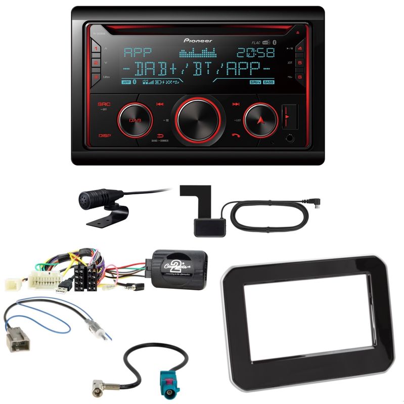 Pioneer FH-S820DAB USB DAB+ Digitalradio Einbauset für Suzuki Ignis MF ab 2017 Pioneer FH-S820DAB USB DAB+ Digitalradio Einbauset für Suzuki Ignis MF ab 2017